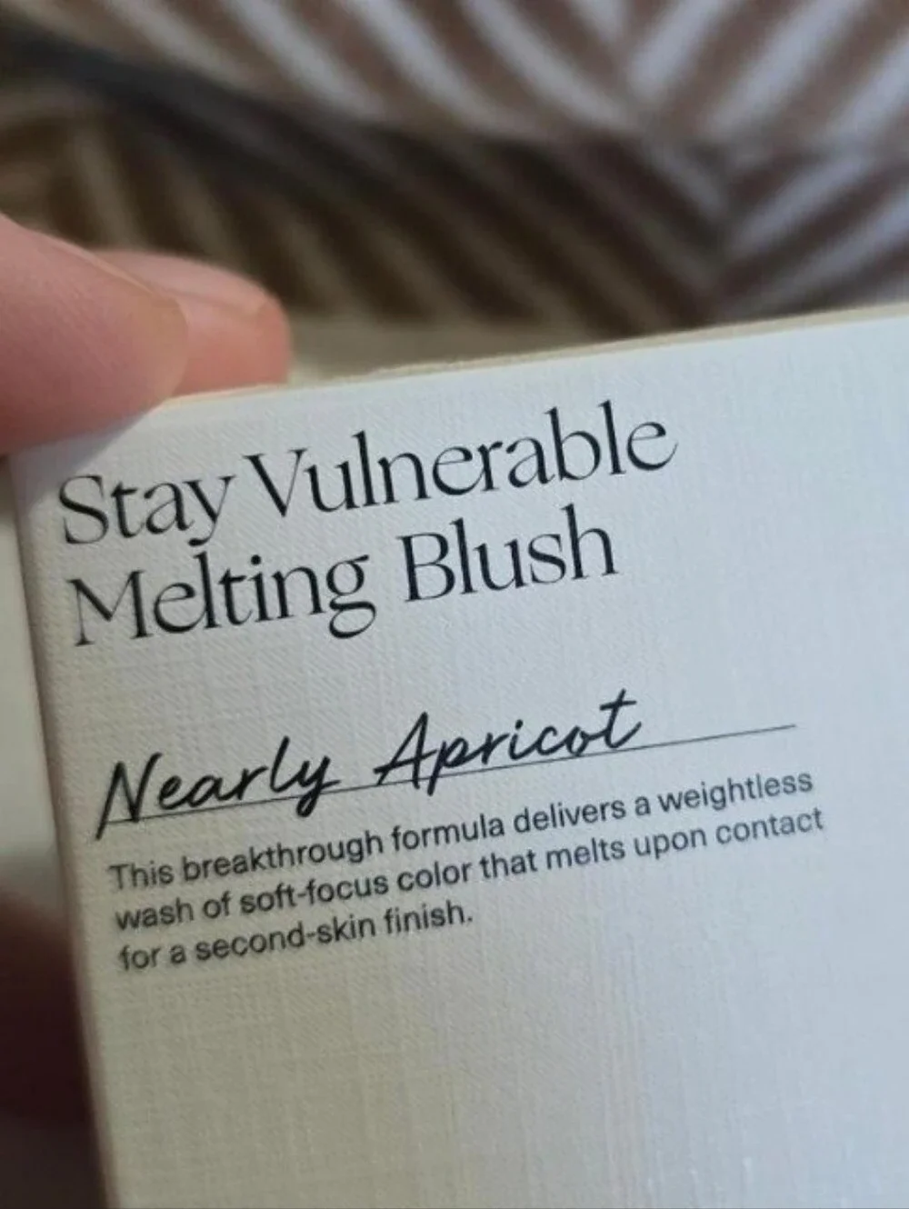 Rare Beauty Stay Vulnerable Melting Blush in Nearly Apricot